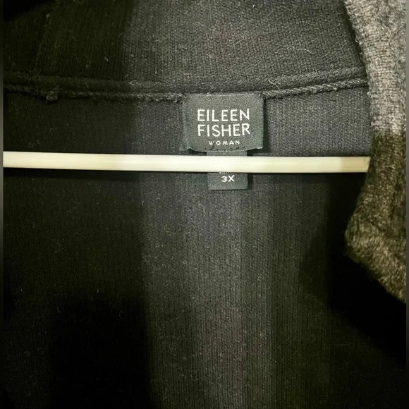 Eileen Fisher Woman Fuzzy Lambswool Blend Zip Up Jacket - Picture 10 of 16